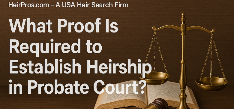 What Proof Is Required to Establish Heirship in Probate Court?